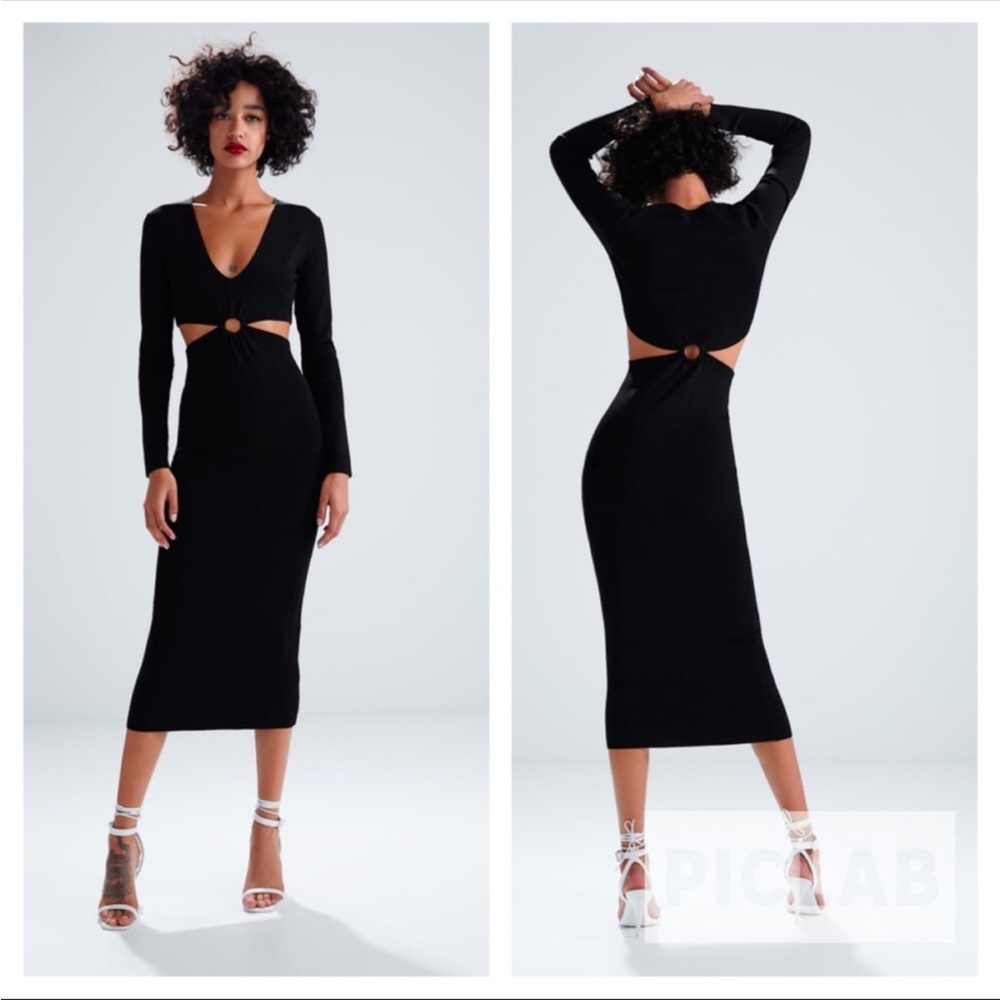 ZARA cut-out turtleneck dress. Sz. S